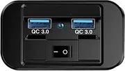 USB Ports Charge Socket with Blue Indicator Light, USB Charger Socket, Power Outlet USB, QC3.0 USB Charger, Water-Resistant USB Outlet, Automotive USB Charger, USB Charging Socket for RV