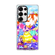 Galaxy S25 Ultra Clear Magnetic Case Happy Together