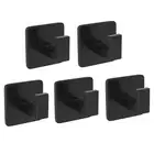 Square Towel Hook- Black Self Adhesive Wall Hook Modern & Fashionable6694
