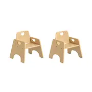 Jooyes Kids Stackable Wooden Toddler Chair H25cm - 2 Pack
