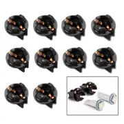 10pcs T10 168 192 Bulbs Holder Wedge Dashboard Dash Light Base Twist Socket Lock (for: Peugeot)