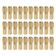30pcs 3mm Brass Drill Chucks Collet Bit Sets for Rotary Tools, 4.8mm Shank