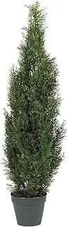 Nearly Natural 5172 Cedar Silk Tree, 4-Feet, Green