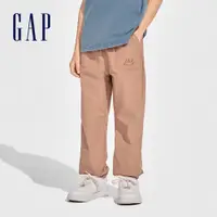 在飛比找蝦皮商城優惠-Gap 男童裝 Logo束口鬆緊運動褲-深卡其(890471