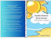 Teacher Summer Reset Journal: Reflect. Reclaim. Reboot
