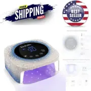UV LED Nail Lamp 54W Rechargeable Cordless Gel Curing Light with LCD Timer