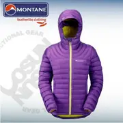 【英國 Montane】FeatherliteDown Jacket超輕細隔間羽絨外套-連帽設計女款_紫_FFEDJ