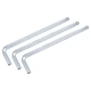 3pcs 12mm Ball End Hex Key Wrench, L Shaped Long Arm CR-V Repairing Tool