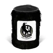 Collingwood Magpies AFL Fluffy Furry Stubby Holder Can Cooler