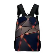 Modern Geometric Print Backpack for Teens – Stylish Lightweight School Bag for Boys, Girls, or Daily Use