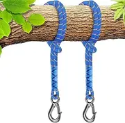 OYIWINMI Pack of 2 Swing Tree Attachment Rope, 0.5 m Swing Attachment with Heavy Duty Carabiners, Hammock Attachment Suspension for Outdoor Tree Swing Nest Swing