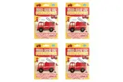 4PK Boyle Wood Paint Kit Kids/Children DIY Craft Activity Buildable Firetruck