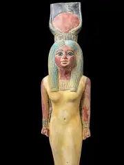 Manifest Handmade Replica Piece for Egyptian Goddess Hathor with Natural Colours