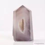 267g94mm Druzy Agate Geode Tower Point Natural Crystal Polished Quartz Healing