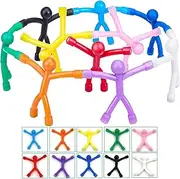 20Pcs Refrigerator Magnets Mini Man Flexible Fridge Magnetic Sticker Cute and Colorful Fridge Magnet Man Decorative Magnetic People Magnets for Whiteboard Lockers Fridge Office (A+B)