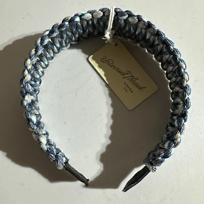 Blue Gray Paracord Headband Universal Thread Hair Accessory