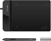 Ultrathin 4x3 Graphic Tablet, 8192 Pressure Levels, Battery-Free Stylus