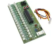 Reland Sun MCU Adjustable Display Pattern LED VU Meter Level Indicator 16 LED Dual Channel (3 colors)