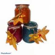 Fall Thanksgiving Harvest Set of 3 Glass Tea Light Candle Holder Give Thanks