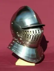 Medieval European Helmet Viking Knight Closed Armor Steel German Helmet