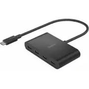 Belkin AVC018btBK USB-C 4 USB Type-C Hub w 100W Power Delivery 3.1 Gen 2 Black