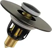 Bathroom Sink Stopper,Copper Pop Up Sink Stopper | Bathroom Accessories for Toilet Restroom Kitchen Counter Pedestal Vanity Utility Commercial