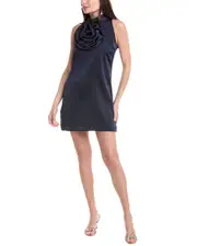 Gracia Floral Applique Mini Dress