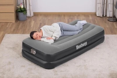 Bestway Air Mattress Single Inflatable Bed 46cm Airbed Black Tritech