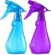 DilaBee (8oz 2-Pack Plastic Spray Bottle - Water Spray Bottle for Hair, Cooking, Cat Training & Cleaning Solution, Plant Misters for Inside & Outside - Spritzer Bottles for BBQ BPA-Free. Blue-Purple