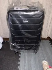 InUSA Trend 24" Hard Shell Checked Luggage Spinner Wheels Travel Suitcase