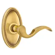 Emtek Cortina Door Lever Privacy Set Oval Rosette French Antique
