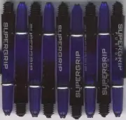 1.75in 2ba Black/Deep Blue HARROWS SUPERGRIP FUSION Dart Shafts & Rings Set of 3