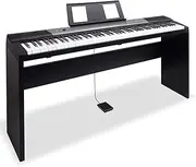 [Karrera] 88 Keys Electronic Keyboard Piano with Stand Music Sheet Pedal Black