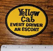 Vintage Yellow Cab Every Driver An Escort Taxi Auto Driving Transport Patch