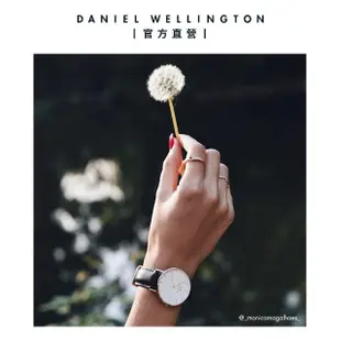 【Daniel Wellington】DW 手錶 Classic Sheffield 40mm爵士黑真皮皮革錶(DW00100007)