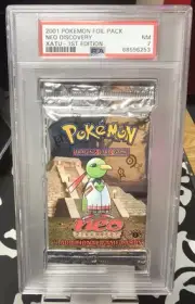 Pokemon Neo Discovery 1st Edition Booster Pack PSA 7 - Xatu NM