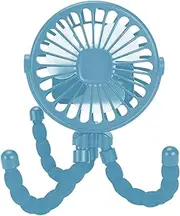 Portable Toddler Fan, Rotatable Toddler Stroller Clip Fan, Rotate Flexible Tripod Handheld Cooling Fan for Car Seats Stroller