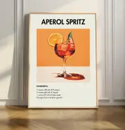 [Namly Design] Aperol Spritz Cocktail Poster