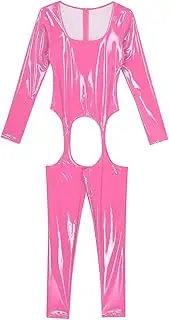 [GRRKDFQ] Women'S Lingerie Sets Crotchless Long Sleeve Hollow Out Bodysuit