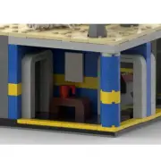 MOC-104229 Nuclear Shelter with Full interior from Video Game 1630 Pieces