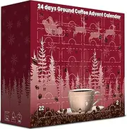 Christmas Coffee Advent Calendar 2023|24 Days Flavored GROUND Coffee For Cafetiere | Gourmet Coffee Gift Set | Adult Advent Calendar 2023 For Men Women Couples Ladies Lovers Vegan Xmas Dairy Free (1)