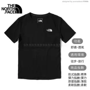 【The North Face】男 排汗透氣短袖上衣 AP《黑》5374/排汗衣/短T(悠遊山水)