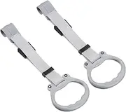 JOINPAYA 2Pcs Pull Up Ring Adjustable Walking Assistant for Playpen Safety Bed Ring Accessories for Learning to Stand and Playtime