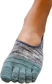[24station] Mens Comfort Low Cut Five Toes Socks Five Fingers Flat Socks 1 Pairs