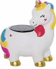 Unicorn Echo Dot Plant Holder 1st & 2nd Gen Rainbow Tail Gold Hoves Super Cute!