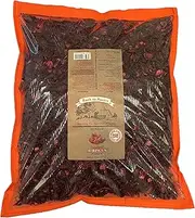 Hibiscus Tea Flowers - Pound Resealable Bag - All Natural, Vegan Agua De Jamaica Leaves- Sun Dried Hibiscus, Non-GMO, Gluten-Free, Caffeine-Free- For Hot Or Cold Brew Tea (5 Pound (Pack of 1))