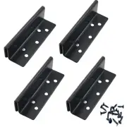 Bed Frame Hardware Bed Post Double Hook Slot Brackets Attachment Hardware, He...