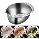 Washing Basket Kitchen Colander Washing Bowl Suitable for Rice and Vegetables