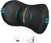 Lumbar Pillow, Lumbar Support Pillow for Car and Office Chair, Memory Foam Back