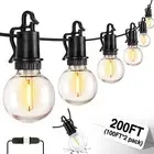 200FT Outdoor String Lights, G40 Globe Outdoor Lights with 100 Shatterproof L...